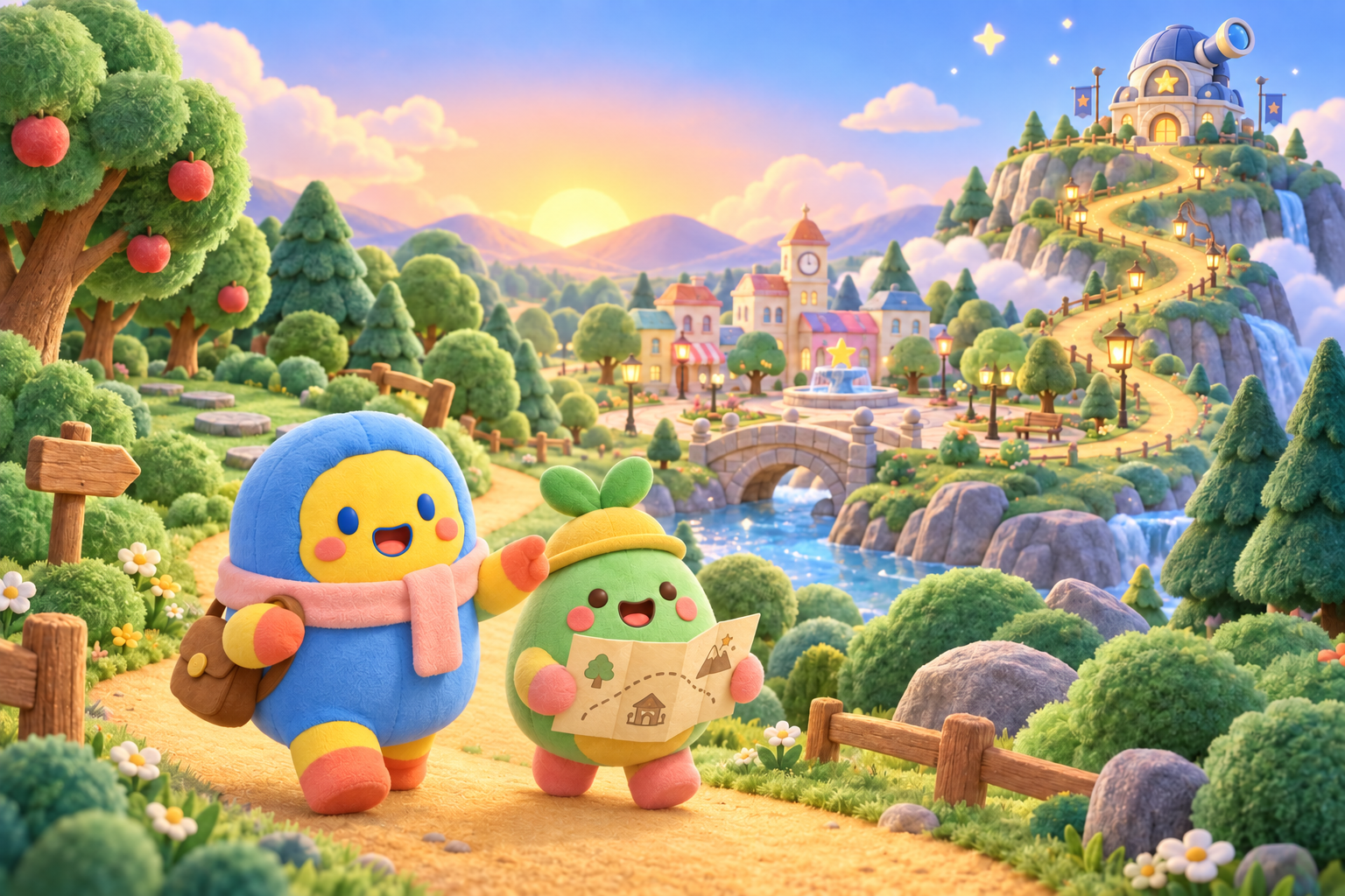 Ray Ray and Dodu in their colourful adventure world